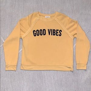 Good vibes crew neck sweatshirt